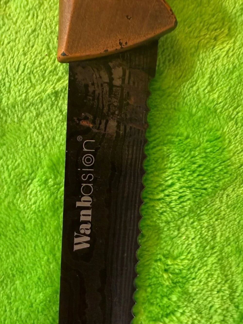 Wanbosi Serrated Bread Knife with Wooden Handle